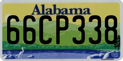 AL license plate 66CP338
