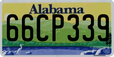 AL license plate 66CP339