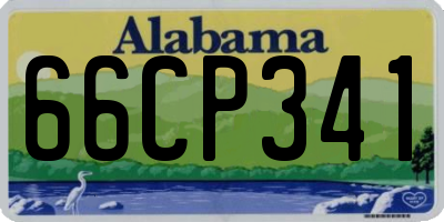 AL license plate 66CP341