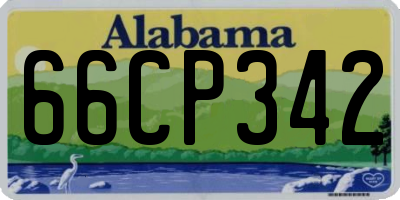 AL license plate 66CP342