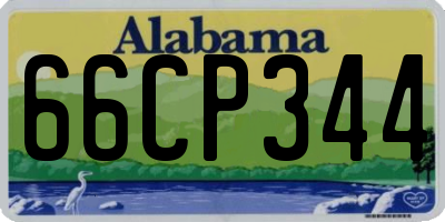 AL license plate 66CP344