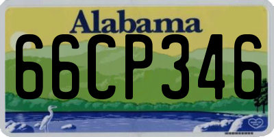AL license plate 66CP346