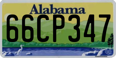 AL license plate 66CP347