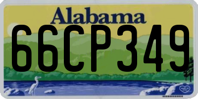 AL license plate 66CP349