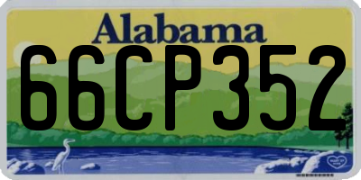 AL license plate 66CP352