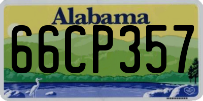 AL license plate 66CP357