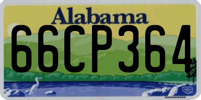 AL license plate 66CP364