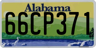 AL license plate 66CP371