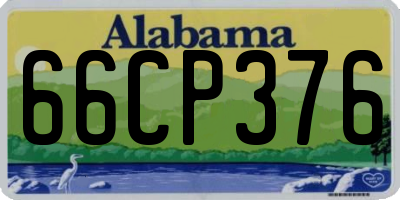 AL license plate 66CP376