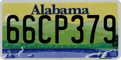 AL license plate 66CP379
