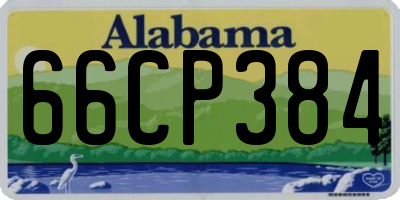 AL license plate 66CP384
