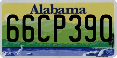 AL license plate 66CP390