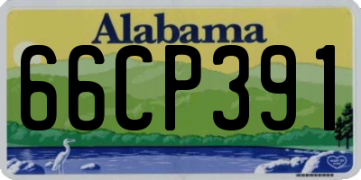 AL license plate 66CP391