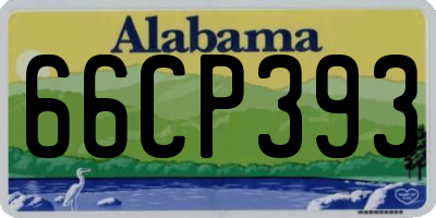 AL license plate 66CP393