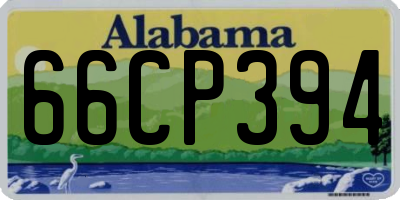 AL license plate 66CP394