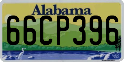 AL license plate 66CP396