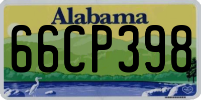 AL license plate 66CP398