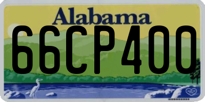 AL license plate 66CP400