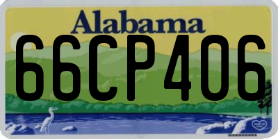 AL license plate 66CP406