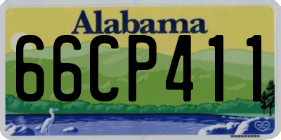 AL license plate 66CP411