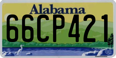 AL license plate 66CP421