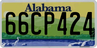 AL license plate 66CP424