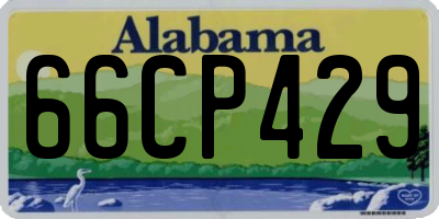 AL license plate 66CP429