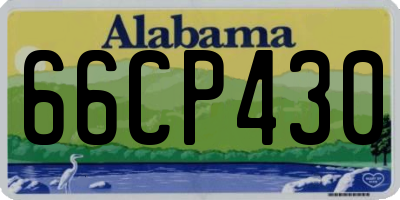 AL license plate 66CP430
