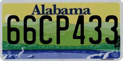 AL license plate 66CP433