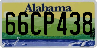 AL license plate 66CP438
