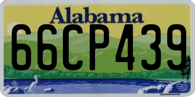 AL license plate 66CP439