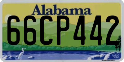 AL license plate 66CP442