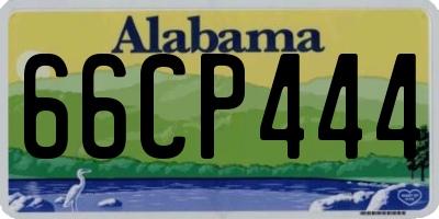 AL license plate 66CP444