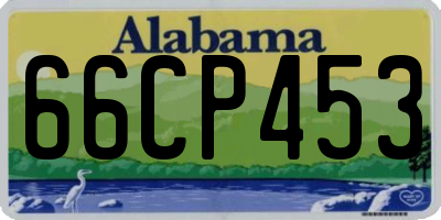 AL license plate 66CP453