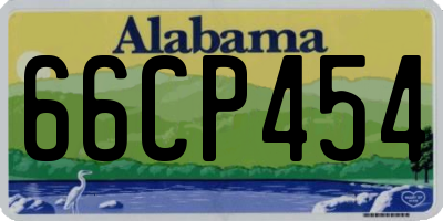 AL license plate 66CP454