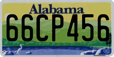 AL license plate 66CP456