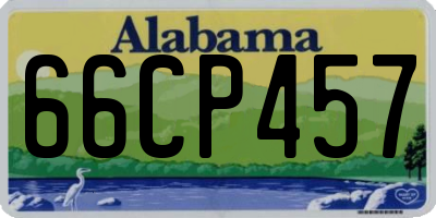 AL license plate 66CP457