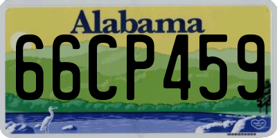 AL license plate 66CP459