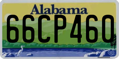 AL license plate 66CP460