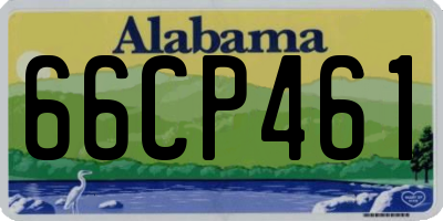 AL license plate 66CP461