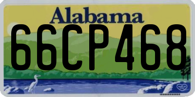 AL license plate 66CP468