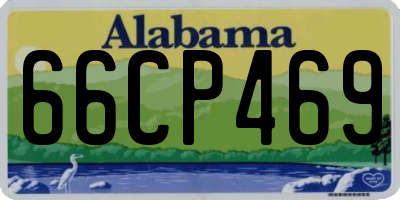 AL license plate 66CP469