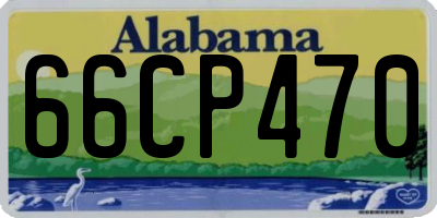 AL license plate 66CP470