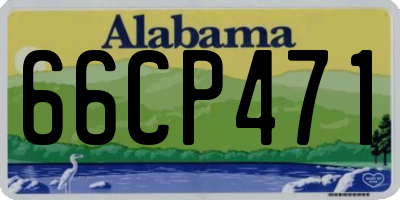 AL license plate 66CP471