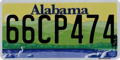 AL license plate 66CP474
