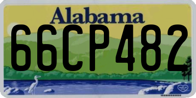 AL license plate 66CP482