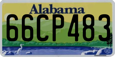 AL license plate 66CP483