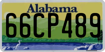 AL license plate 66CP489