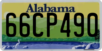 AL license plate 66CP490