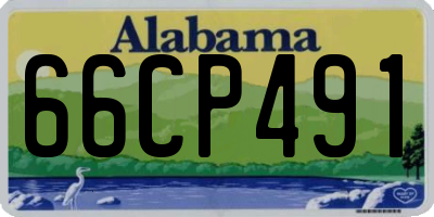 AL license plate 66CP491